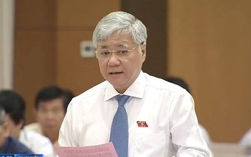 Komite Tetap MN Viet Nam mengadakan acara interpelasi terhadap Menteri, Kepala Komisi urusan Etnis, Do Van Chien - ảnh 1