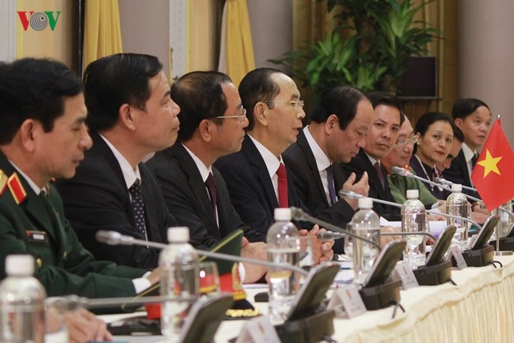 Panorama kunjungan Kenegaraan Presiden Indonesia, Joko Widodo di Viet Nam - ảnh 7