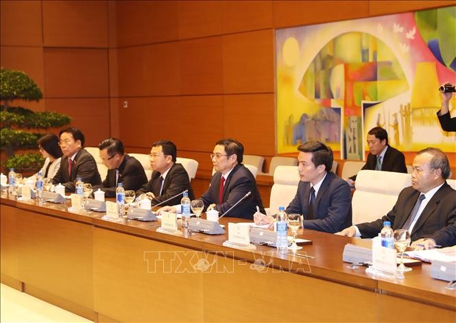 Kepala Departemen Organisasi KS PKV, Pham Minh Chinh menerima Utusan Khusus PM Jepang - ảnh 1