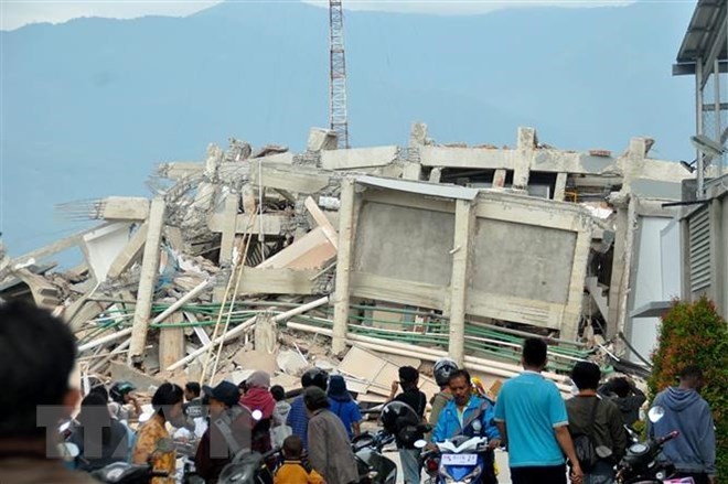 Komunitas internasional membantu Indonesia mengatasi akibat gempa bumi dan tsunami - ảnh 1
