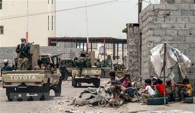 Kelompok Houthi sepakat melakukan perundingan guna menjamin perdamaian di Pelabuhan Hodeida, Yaman - ảnh 1