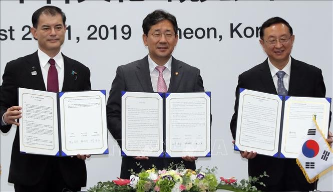Republik Korea, Jepang dan Tiongkok menyetujui visi masa 10 tahun dalam kerjasama budaya - ảnh 1