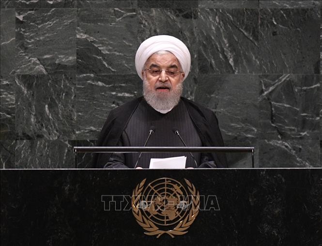 Persidangan ke-74 MU PBB: Presiden Iran mengajukan syarat untuk memperluas masalah-masalah perundingan dengan AS - ảnh 1