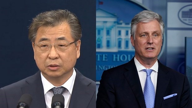 AS dan Republik Korea sepakat mempercepat proses denuklirisasi Semenanjung Korea - ảnh 1