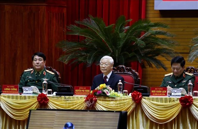 Sekjen, Presiden Nguyen Phu Trong Memimpin Konferensi Militer Politik Seluruh Tentara - ảnh 1