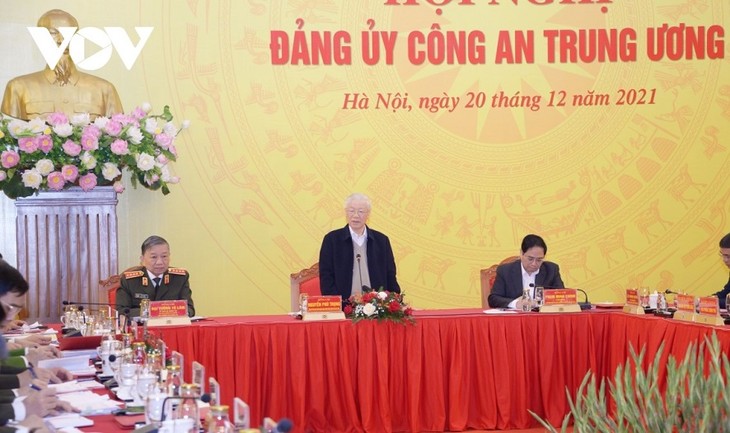 Sekjen Nguyen Phu Trong Hadiri Konferensi Komite Partai Keamanan Publik Sentral - ảnh 1