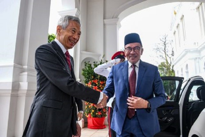 PM Malaysia Kunjungi Singapura, Dorong Kerja Sama Ekonomi Digital dan Ekonomi Hijau - ảnh 1