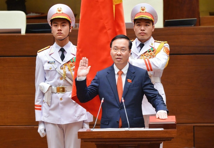 Pemimpin Negara-Negara Mengirim Surat dan Telegram Ucapan Selamat kepada Presiden Vietnam, Vo Van Thuong - ảnh 1