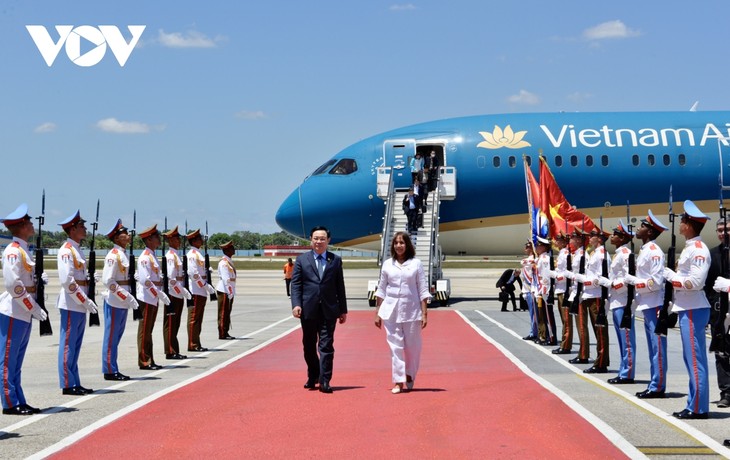 Ketua MN Vuong Dinh Hue Memulai Kunjungan Resmi di Kuba - ảnh 1