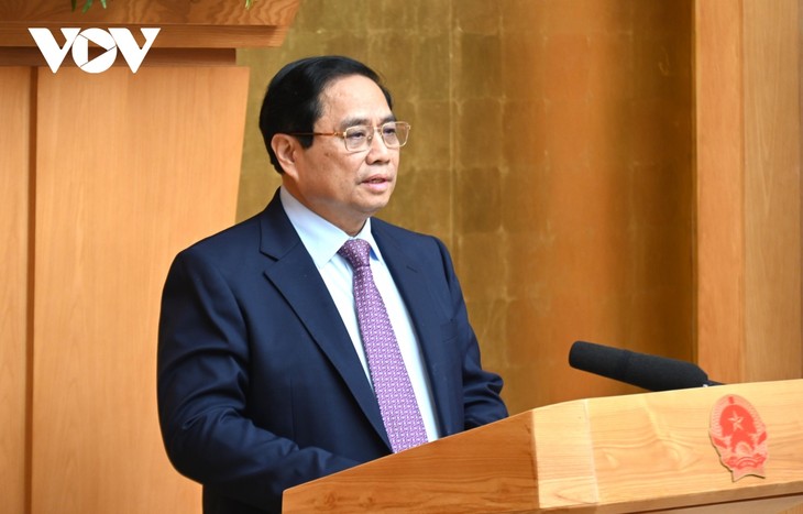 PM Vietnam, Pham Minh Chinh Memimpin Sidang Tematik Pemerintah tentang Penyusunan Perundang-undangan Bulan Februari - ảnh 1