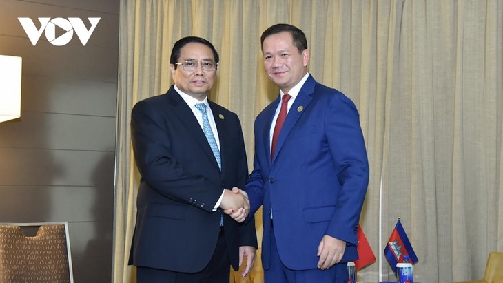 PM Vietnam, Pham Minh Chinh Menemui PM Kamboja di Australia - ảnh 1