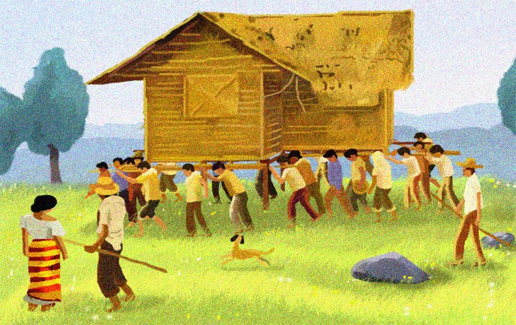 Bayanihan, house-moving tradition of the Philippines  - ảnh 1