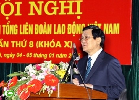 Президент СРВ принял участие в конференции Исполкома Конфедерации труда Вьетнама - ảnh 1