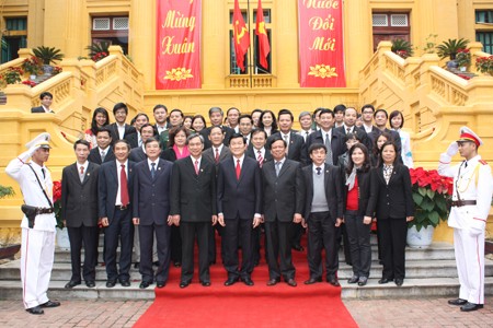Президент Чыонг Тан Шанг посетил здания Верховного народного суда,... - ảnh 1