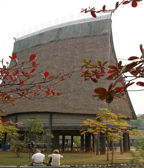 Дом «ронг» народности Бана, населяющей плоскогорье Тэйнгуен - ảnh 1