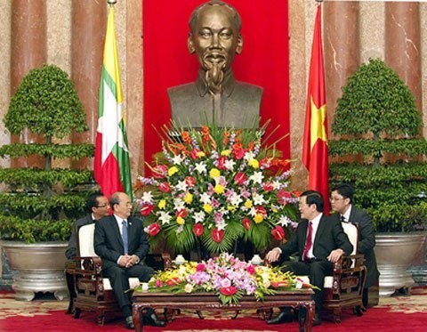 Президент Мьянмы Тейн Сейн был принят президентом СРВ Чыонг Тан Шангом - ảnh 1
