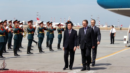 Президент СРВ Чыонг Тан Шанг провел переговоры с Медведевым - ảnh 1