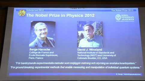 Нобелевская премия 2012 года по физике присуждена ученым из Франции и США - ảnh 1