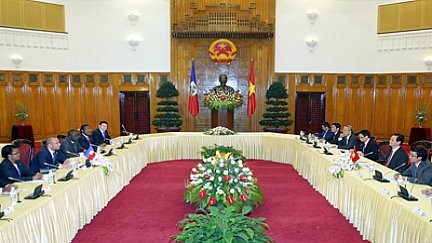 Руководители Вьетнама приняли премьер-министра Республики Гаити - ảnh 2