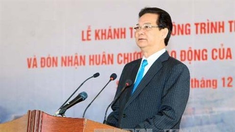 Нгуен Тан Зунг принял участие в церемонии ввода в эксплуатацию ГЭС «Шонла» - ảnh 1