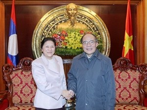 Нгуен Шинь Хунг принял председателя Верховного народного собрания Лаоса - ảnh 1