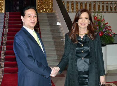 В Ханое состоялись переговоры между президентами Вьетнама и Аргентины - ảnh 3