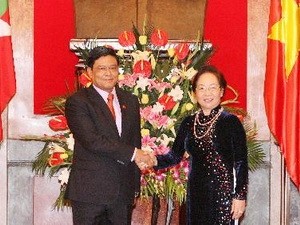 Президент Чыонг Тан Шанг принял вице-президента Мьянмы - ảnh 2