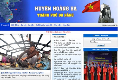 Открылась веб-страница о суверенитете над островами Хоангша - ảnh 1