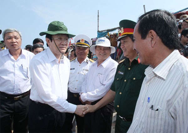 Президент Чыонг Тан Шанг посетил остров Лишон - ảnh 1
