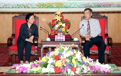 Вице-президент Вьетнама Нгуен Тхи Зоан посетила провинцию Виньфук - ảnh 1