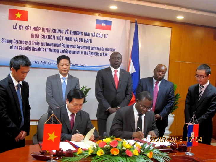 Вьетнам и Гаити подписали рамочное соглашение о торгово-инвестиционном сотрудничестве - ảnh 1