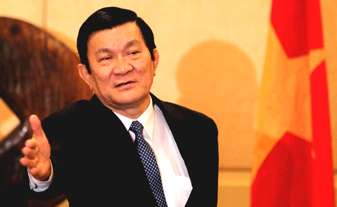 Президент СРВ Чыонг Тан Шанг принял послов зарубежных стран во Вьетнаме - ảnh 1
