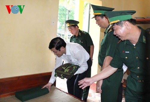 Президент СРВ Чыонг Тан Шанг посетил провинцию Каобанг - ảnh 2