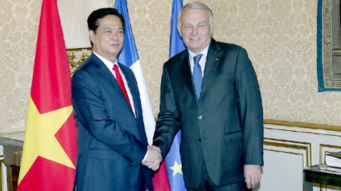 Вьетнамо-французские отношения официально подняты на уровень стратегического партнерства - ảnh 1