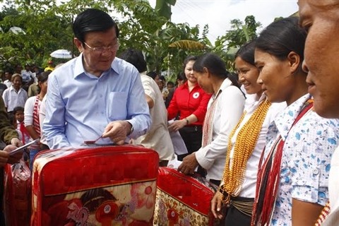 Президент Вьетнама Чыонг Тан Шанг посетил провинцию Куангнам - ảnh 1