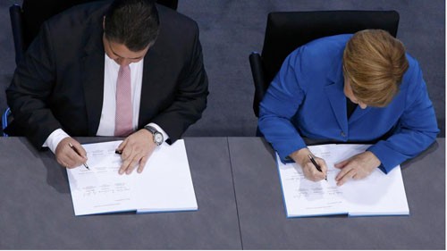 В Германии ХДС/ХСС и СДПГ подписали договор о создании коалиционного правительства - ảnh 1