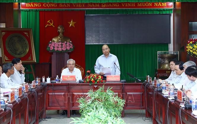 Нгуен Суан Фук провёл рабочую встречу с руководством провинции Шокчанг - ảnh 1
