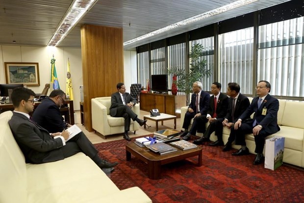 Вице-президент Бразилии принял вице-спикера парламента Вьетнама  - ảnh 1