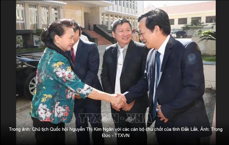 Спикер вьетнамского парламента провела рабочую встречу с руководителями провинции Даклак - ảnh 1