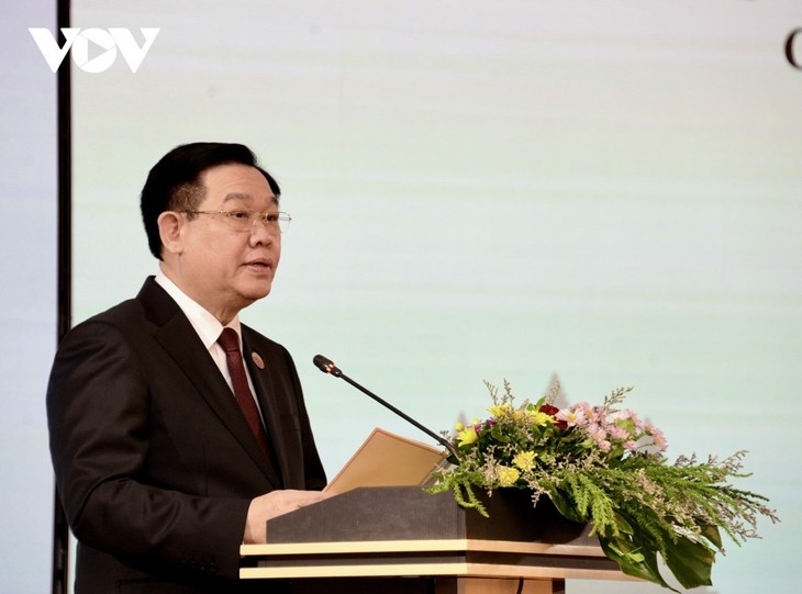 Открылся 1-й парламентский саммит  Камбоджи, Лаоса и Вьетнама - ảnh 2
