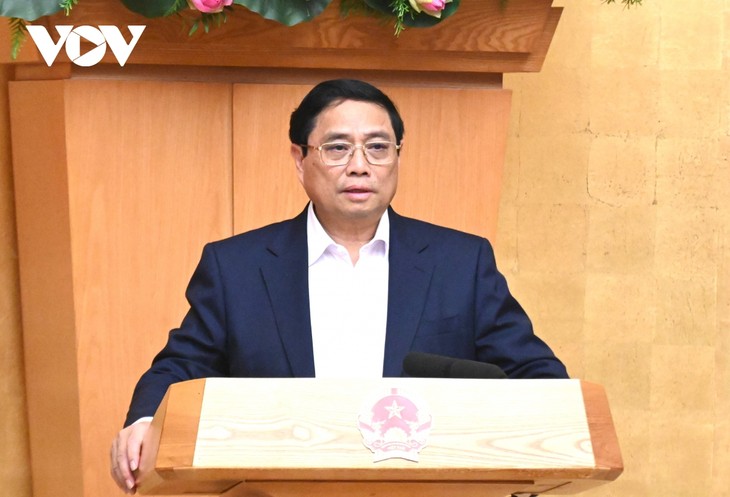 Премьер-министр Фам Минь Тинь председательствовал на апрельском правительственном заседании - ảnh 1