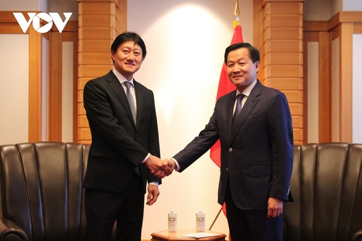 Вице-премьер Ле Минь Кхай принял японских партнеров - ảnh 3