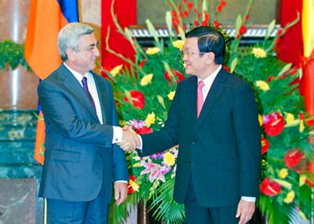 Tổng thống Cộng hòa Armenia kết thúc tốt đẹp chuyến thăm chính thức Việt Nam - ảnh 1