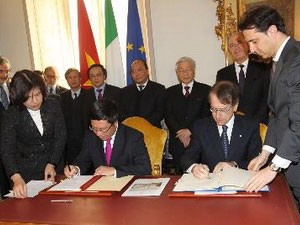 Tuyên bố chung về thiết lập quan hệ đối tác chiến lược Việt Nam - Italia - ảnh 1