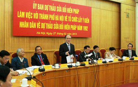 Hà Nội tổ chức tốt việc lấy ý kiến đóng góp vào Dự thảo sửa đổi Hiến pháp 1992 - ảnh 1
