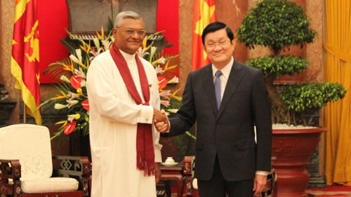 Chủ tịch nước Trương Tấn Sang hội kiến với Chủ tịch Quốc hội Sri Lanca Chamal Rajapaksa - ảnh 1