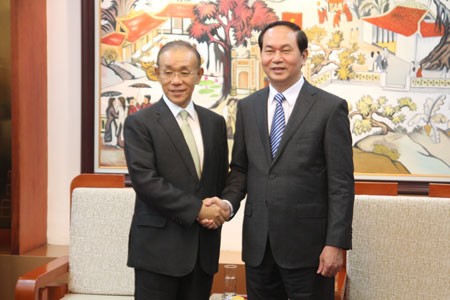 Bộ trưởng Bộ Công an Trần Đại Quang tiếp Đại sứ Nhật Bản  - ảnh 1
