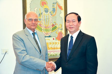 Bộ trưởng Trần Đại Quang hội kiến với Cố vấn an ninh quốc gia Ấn Độ - ảnh 1