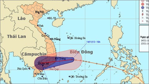 Ngày mai (15/11), áp thấp nhiệt đới gây mưa to ở Nam Bộ - ảnh 1