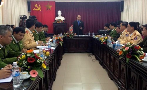 Chủ tịch Ủy ban Trung ương Mặt trận Tổ quốc Việt Nam Nguyễn Thiện Nhân thăm Công an thành phố Hà Nội - ảnh 1